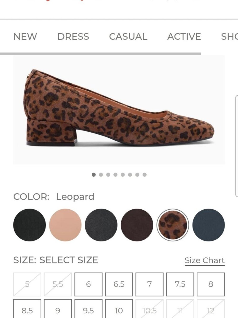 Size 10 Easy Spirit Jain Leopard Dress Pumps New